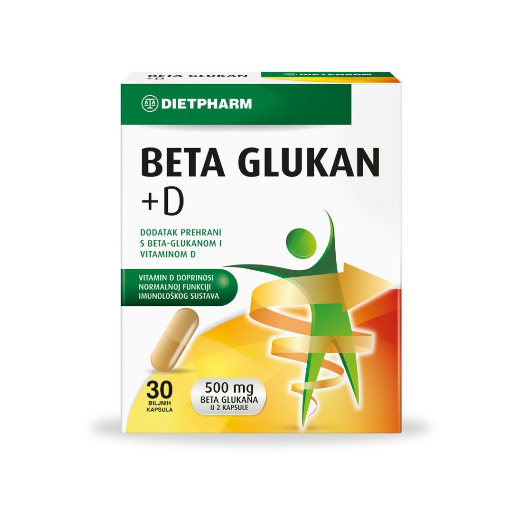 Dietpharm Beta Glukan + D 30 kapsula