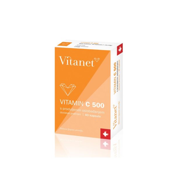 VITANET Vitamin C 500 40 kapsula