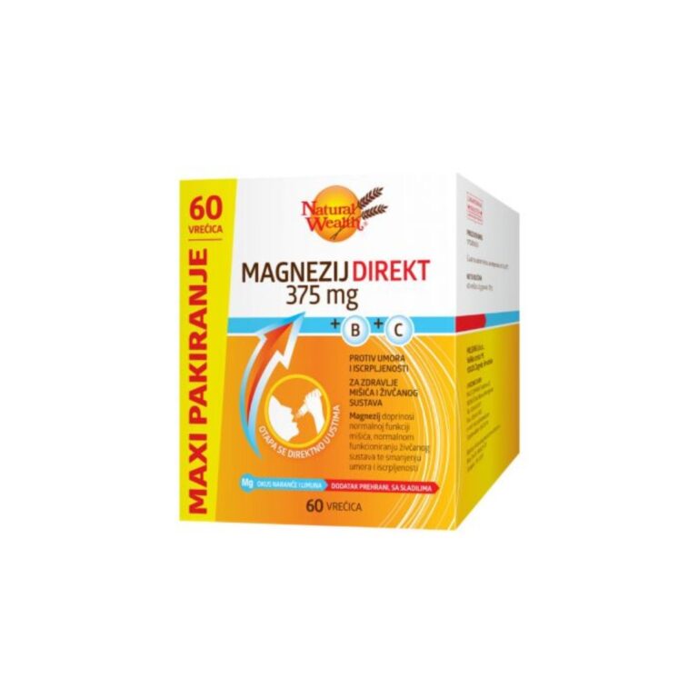 Natural Wealth Magnezij Direkt 375 mg+B+C a60