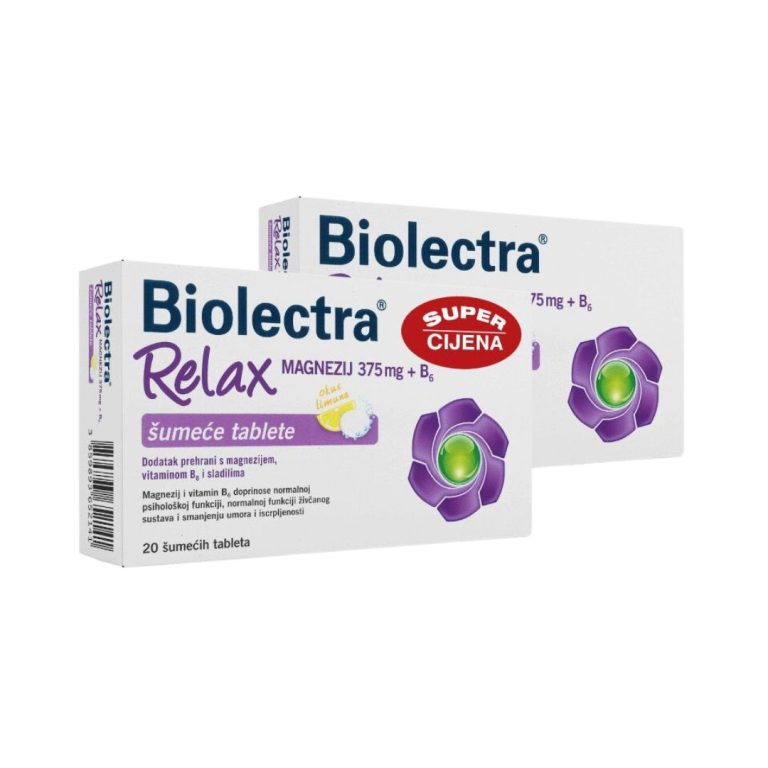 Biolectra Relax Magnezij 375 mg + B6 PROMO