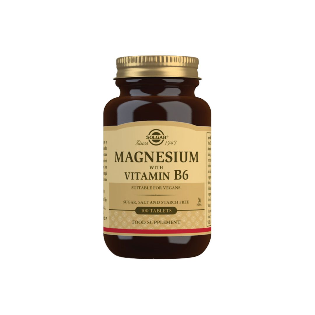 SOLGAR Magnezij s vitaminom B6 100 tableta