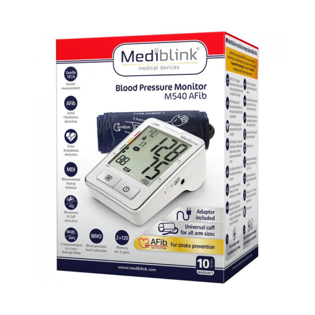 Mediblink M540 AFib tlakomjer za nadlakticu