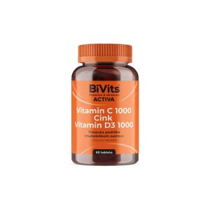 BiVits Vitamin C 1000 i Cink i Vitamin D3 60 tableta