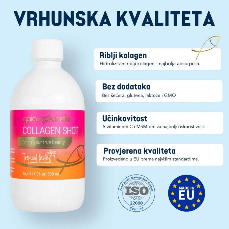 Gaia Naturelle KOLAGEN SHOT TROPICAL tekući dodatak prehrani 500 ml (2)