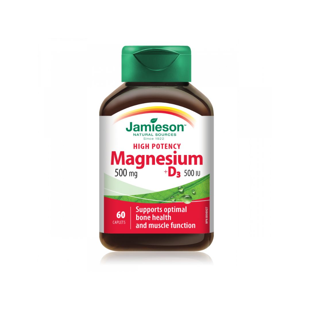Jamieson Magnezij 500mg + vitamin D3 500 IU 60 tableta
