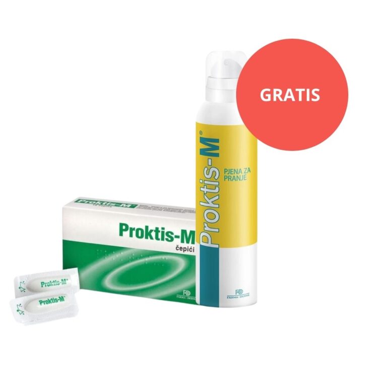 Proktis M čepići 10 čepića + Proktis M pjena za pranje GRATIS