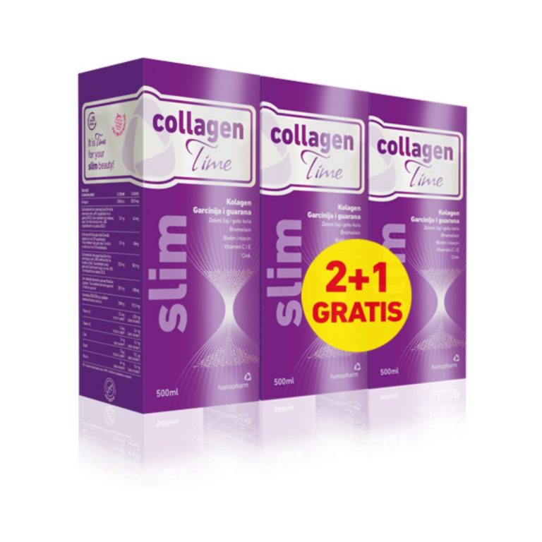 hamapharm CollagenTime Slim tekući dodatak prehrani 500 ml 2+1 gratis