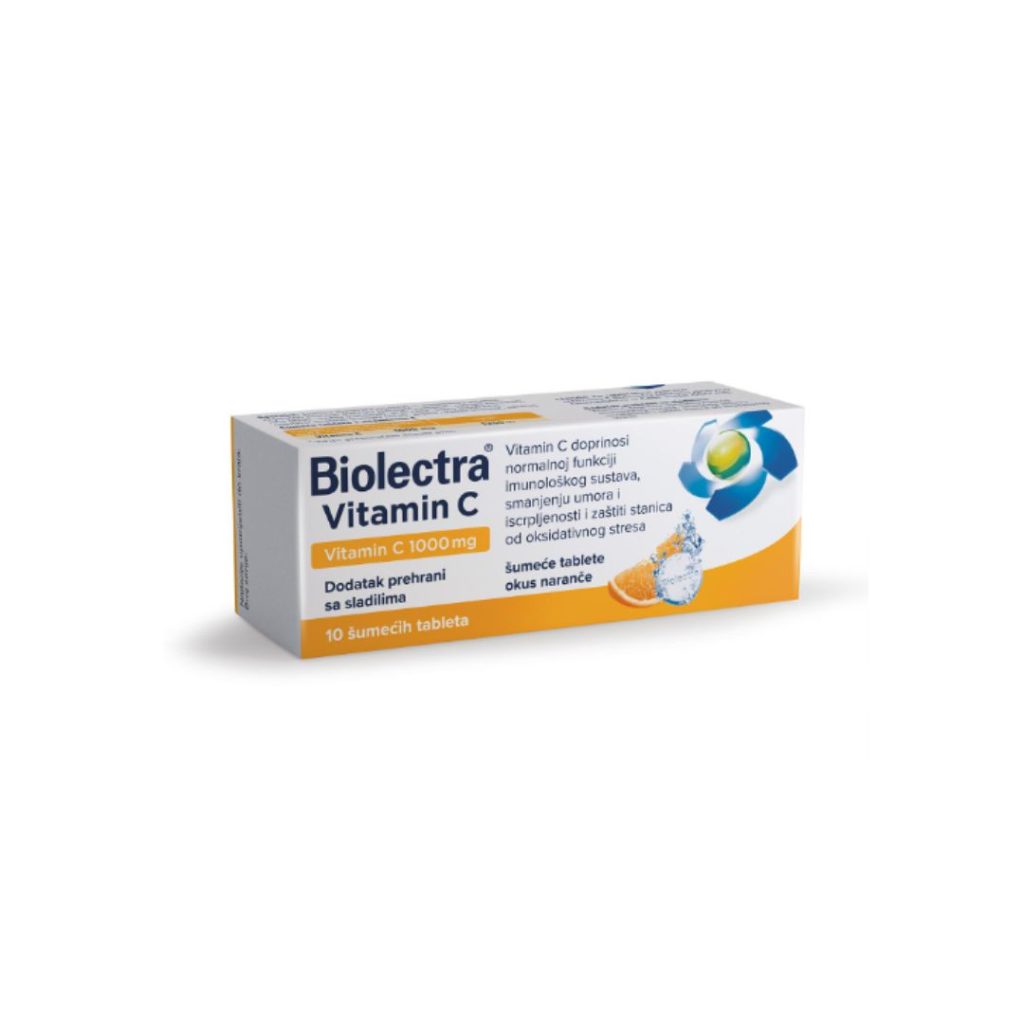 Biolectra Vitamin C 1000 mg 10 šumećih tableta