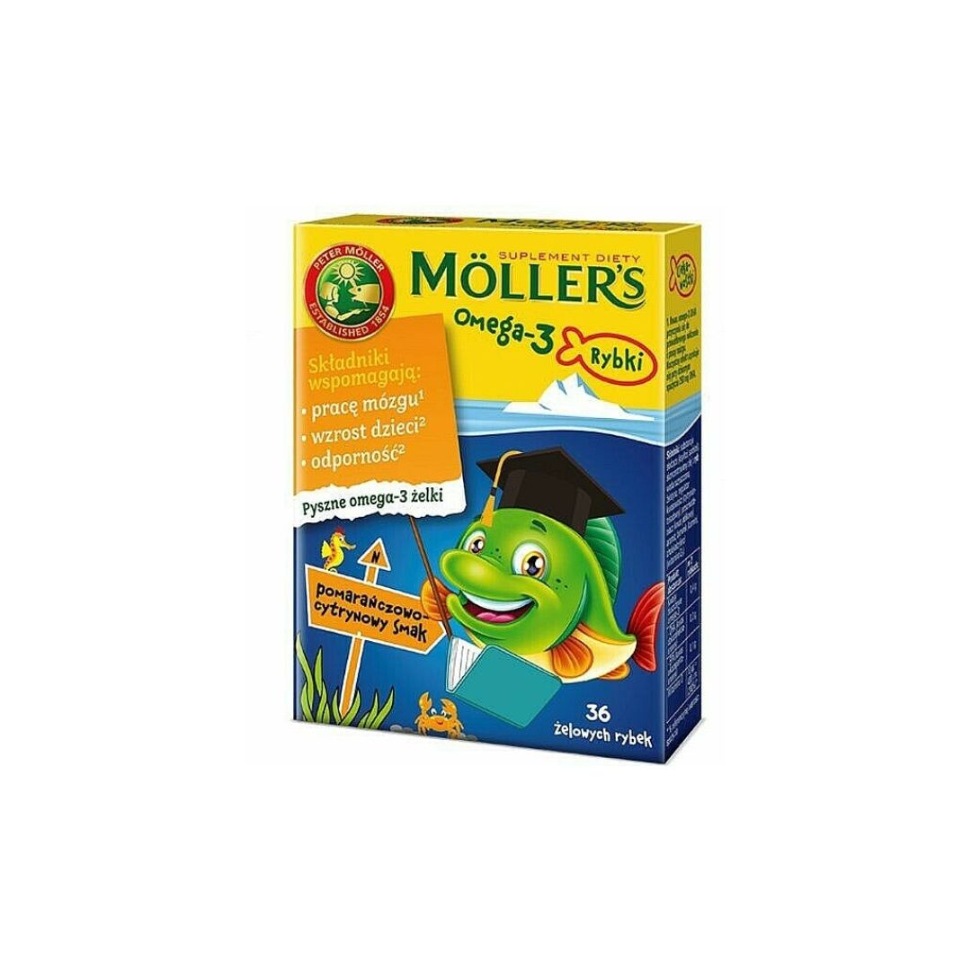 Mollers Omega-3 36 gumenih ribica (2)