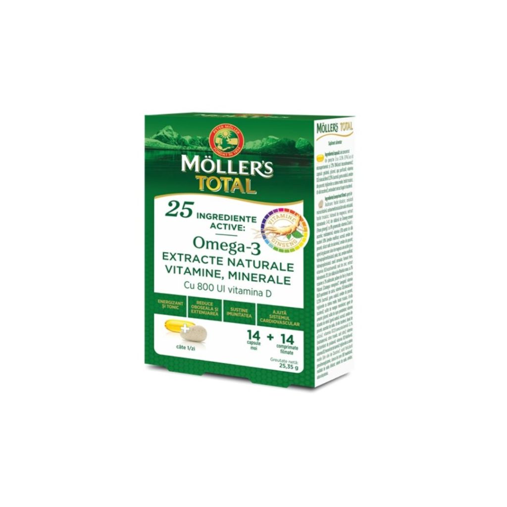 Mollers TOTAL 14 kapsula + 14 tableta