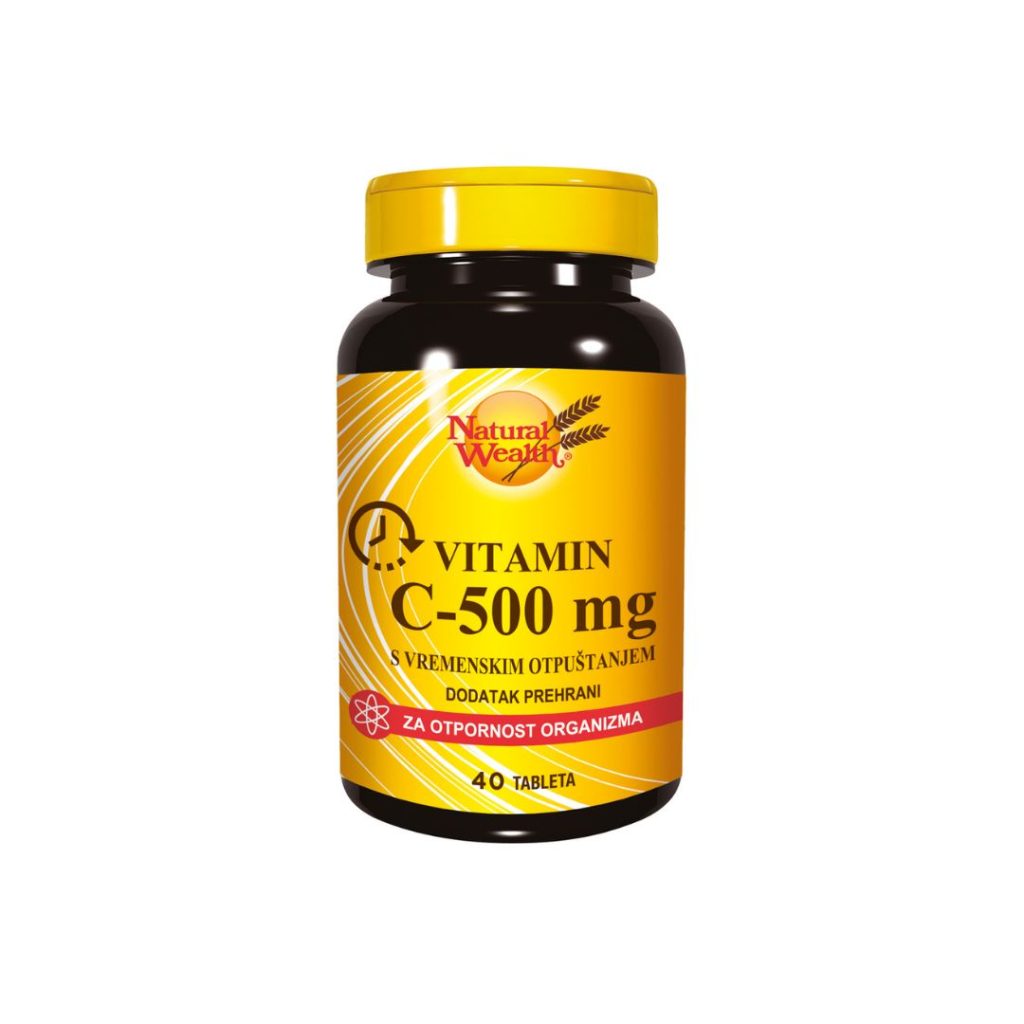 Natural Wealth Vitamin C 500 mg s vremenskim otpuštanjem 40