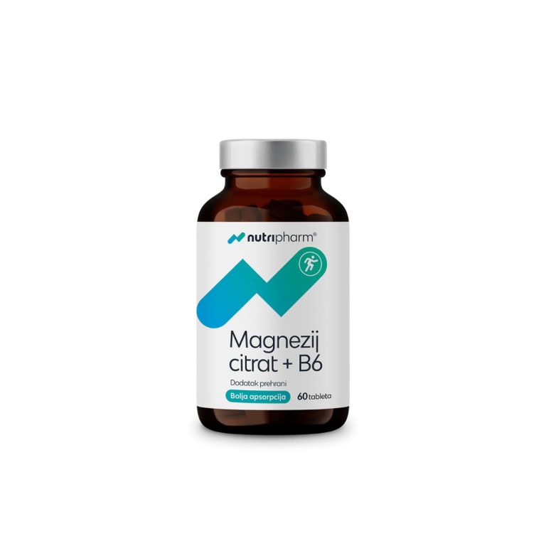 nutripharm Magnezij citrat + B6 60 tableta
