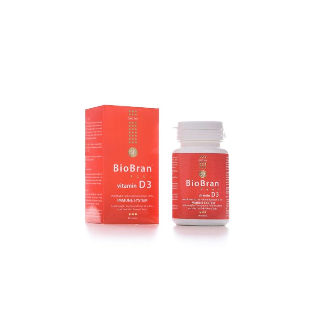BioBran plus vitamin D 90 tableta