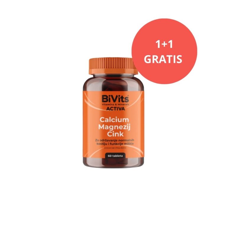 BiVits Kalcij Magnezij Cink 60 tableta