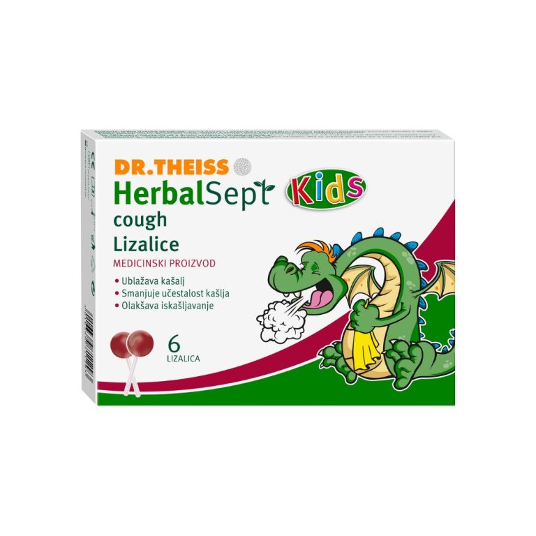 Dr. Theiss Herbal Sept Kids Cough lizalica 6 komada