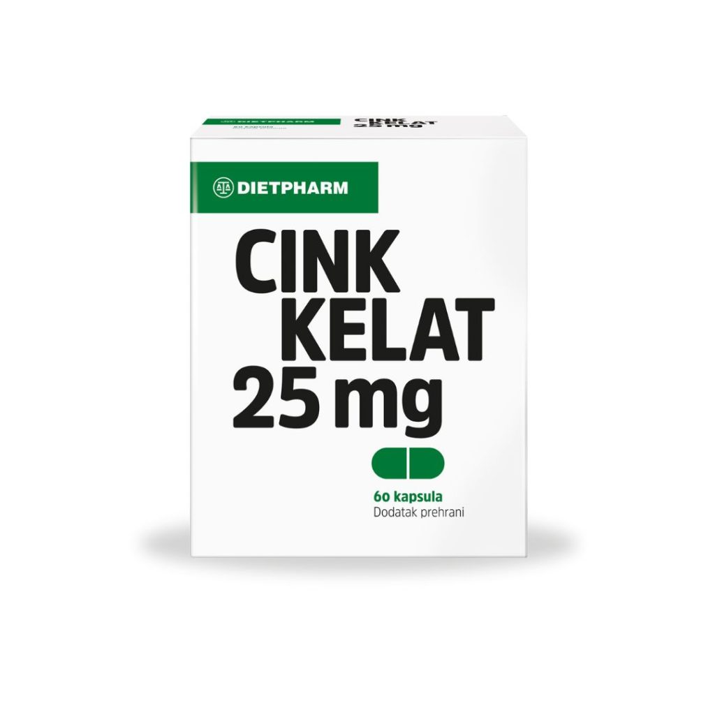 Dietpharm Cink Kelat 25 mg 60 kapsula