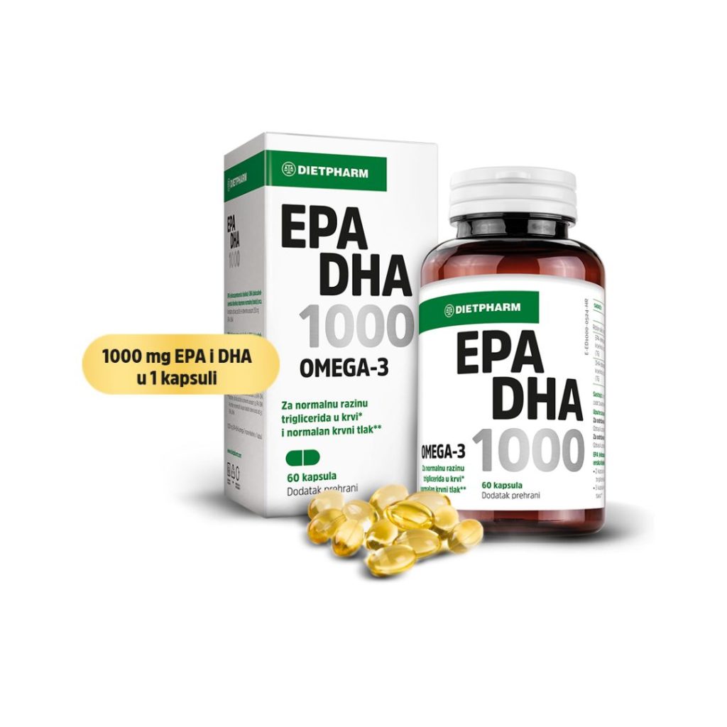 Dietpharm EPA DHA 1000 Omega 3 60 kapsula