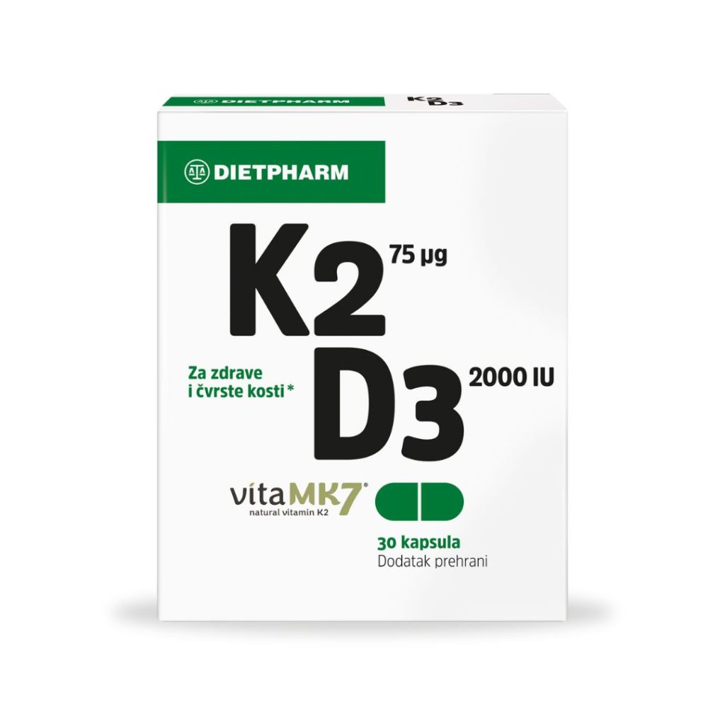 Dietpharm K2 D3 30 kapsula