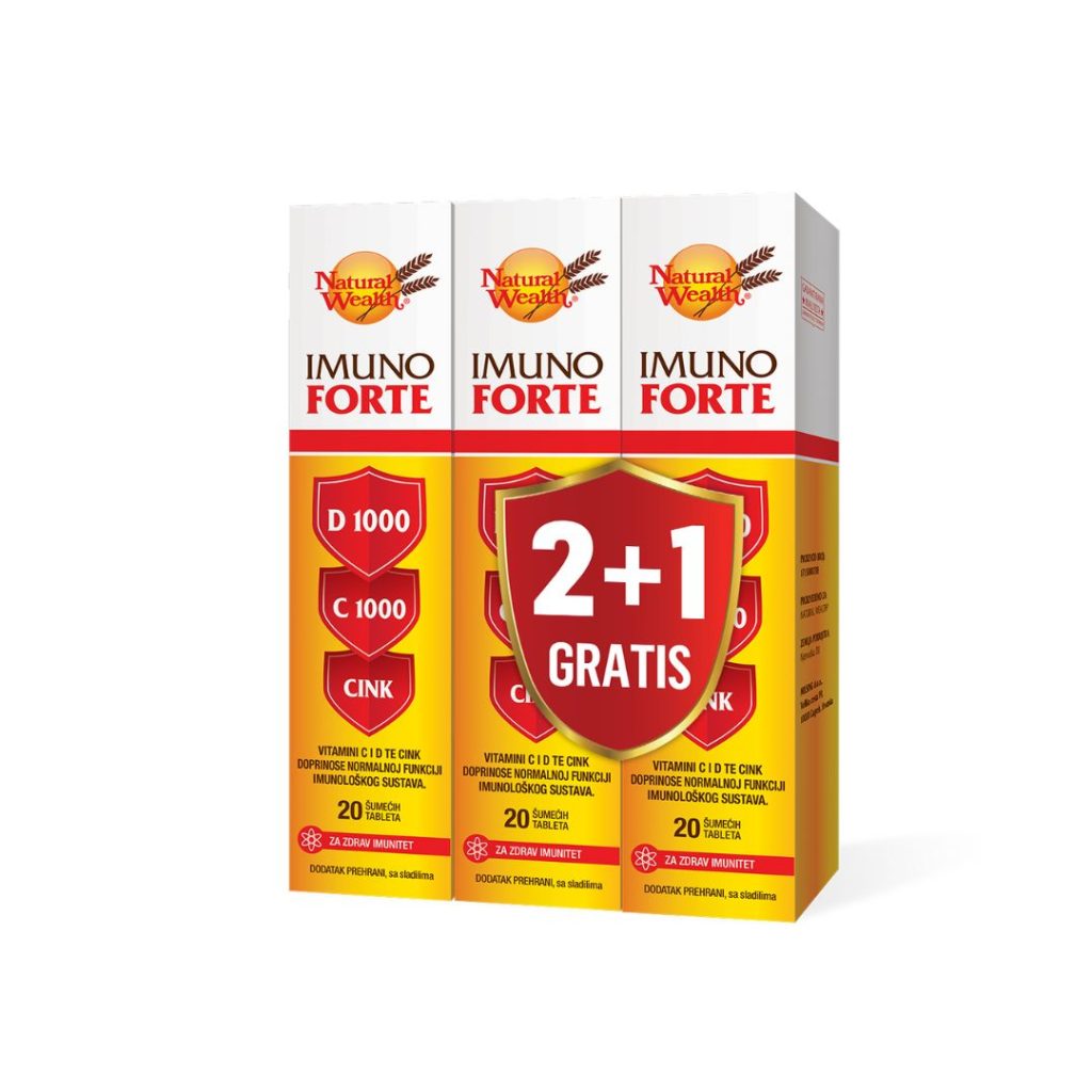 Natural Wealth Imuno Forte šumeće tablete 2+1