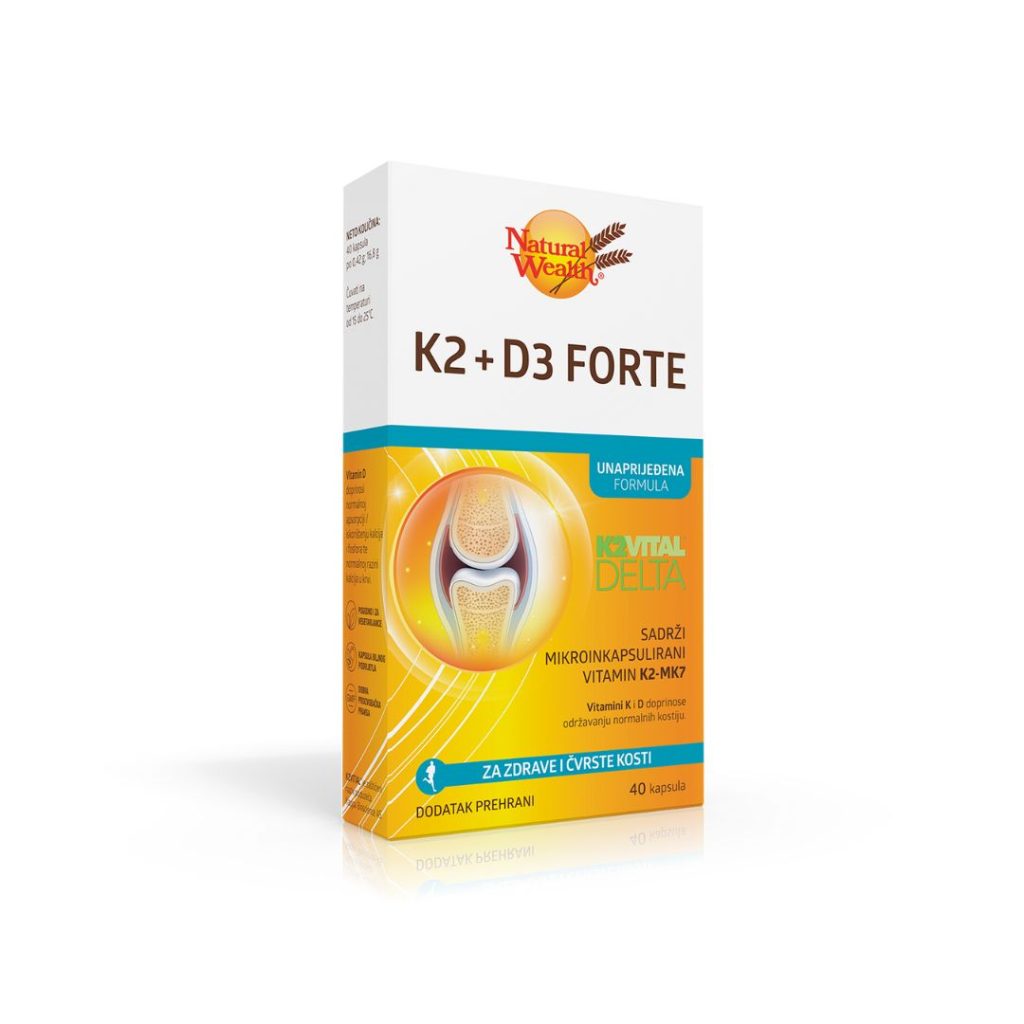 Natural Wealth K2 i D3 Forte 40 kapsula