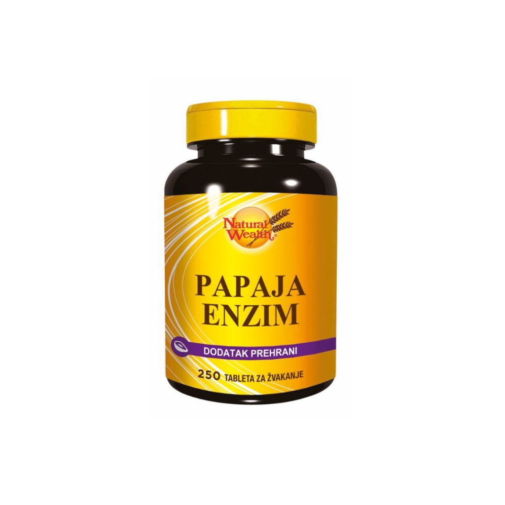 Natural Wealth Papaja enzim 250 tableta za žvakanje