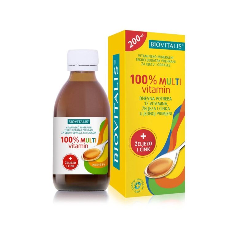 BIOVITALIS 100% Multivitamin tekući dodatak prehrani 200 ml