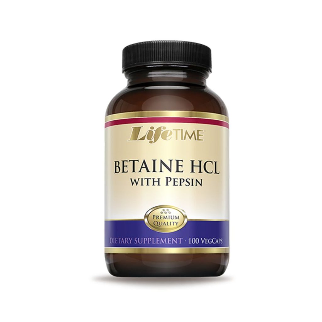 Lifetime Betain HCl + Pepsin 100 kapsula