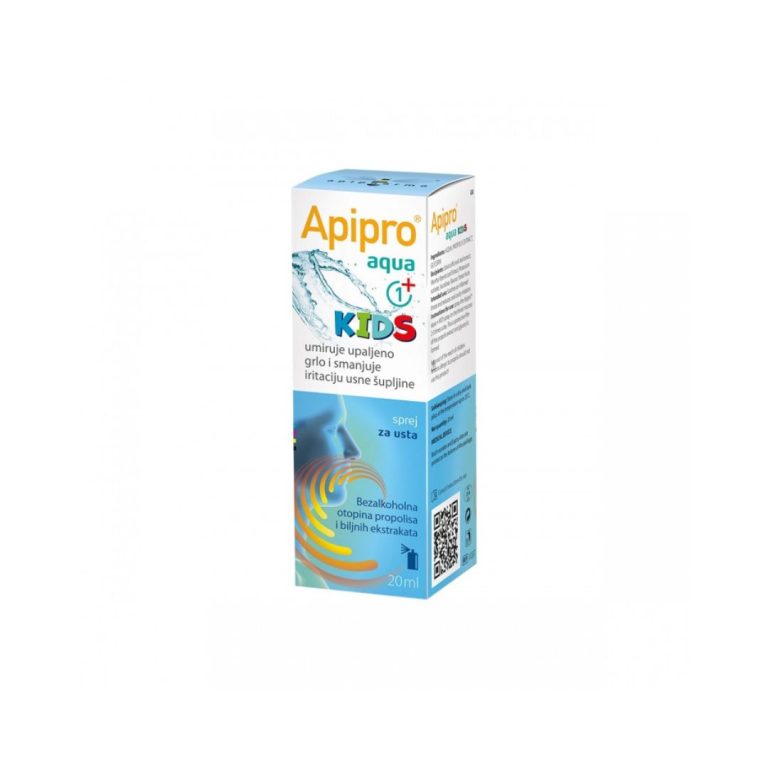 apipharma Apipro Aqua Kids sprej za grlo 20 ml