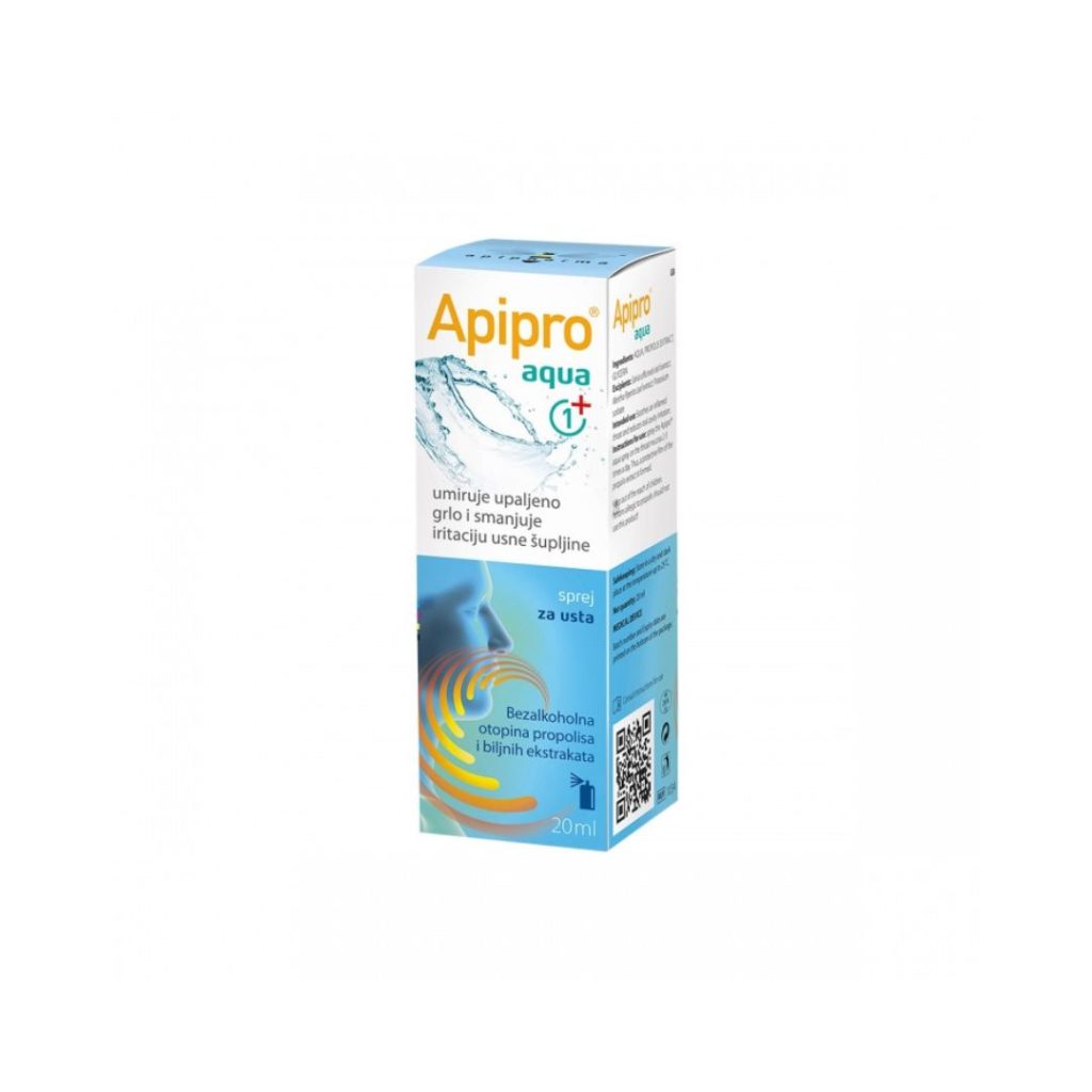 apipharma Apipro Aqua sprej za grlo 20 ml