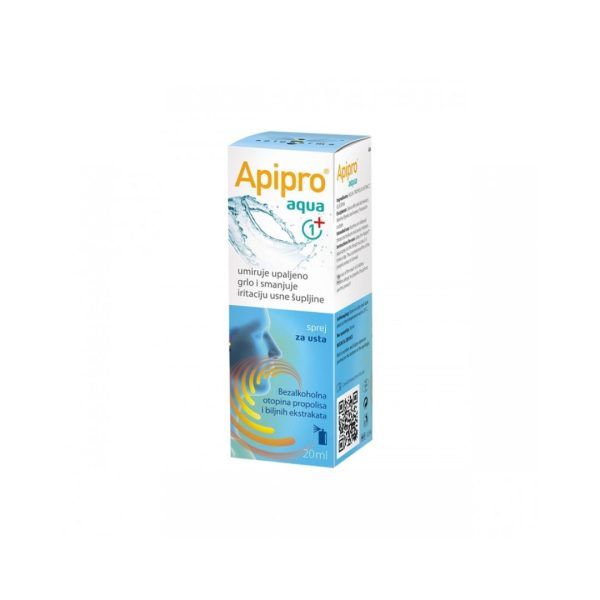 apipharma Apipro Aqua sprej za grlo 20 ml