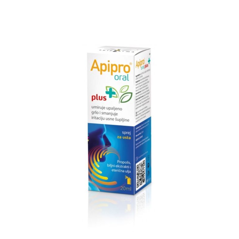 apipharma Apipro Oral Plus sprej za grlo 20ml