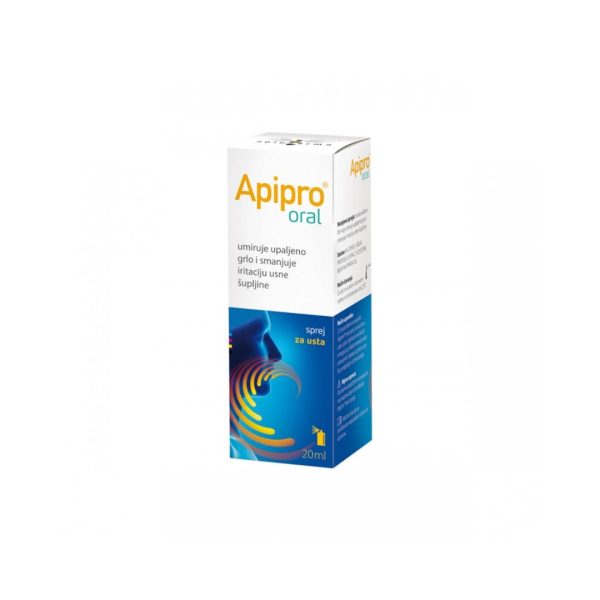 apipharma Apipro Oral sprej za grlo 20 ml