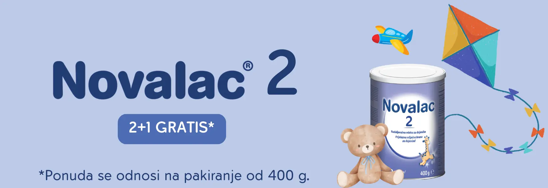 Novalac 2 (2+1) 400g