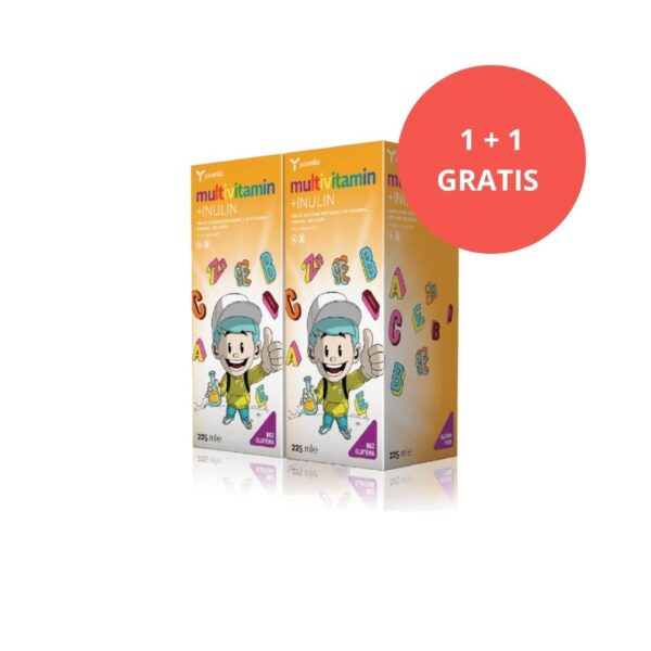 yasenka Multivitamin za djecu + INULIN tekući dodatak prehrani 225 ml (1+1 GRATIS)
