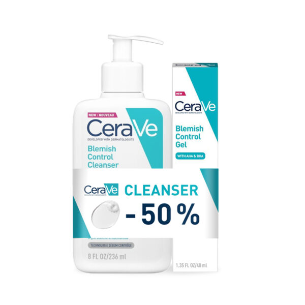 CeraVe Gel za čišćenje za kožu sklonu nepravilnostima 236 ml + Gel za kožu sklonu nepravilnostima 40 ml PROMO PAKIRANJE