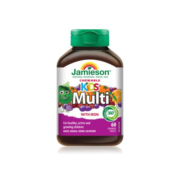 Jamieson Multivitamini i minerali za djecu 60 tableta za žvakanje