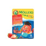 Mollers Omega 3 36 gumenih ribica limeta i jagoda