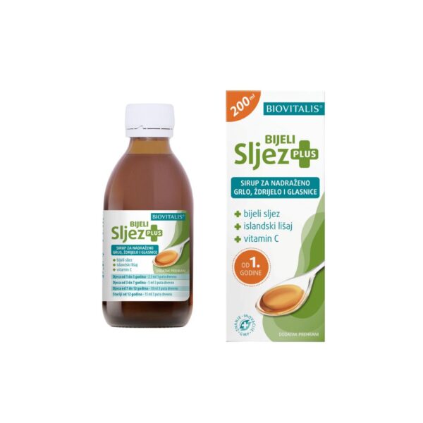 BIOVITALIS Bijeli Sljez Plus sirup 200 ml