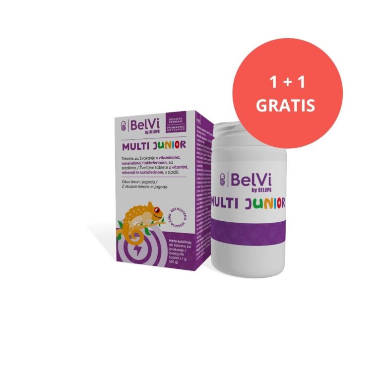 BelVi MULTI JUNIOR 60 tableta za žvakanje (1+1 GRATIS)