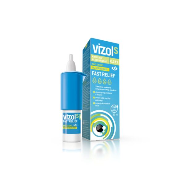 Vizol S 0,21% Fast Relief kapi za oko 10 ml