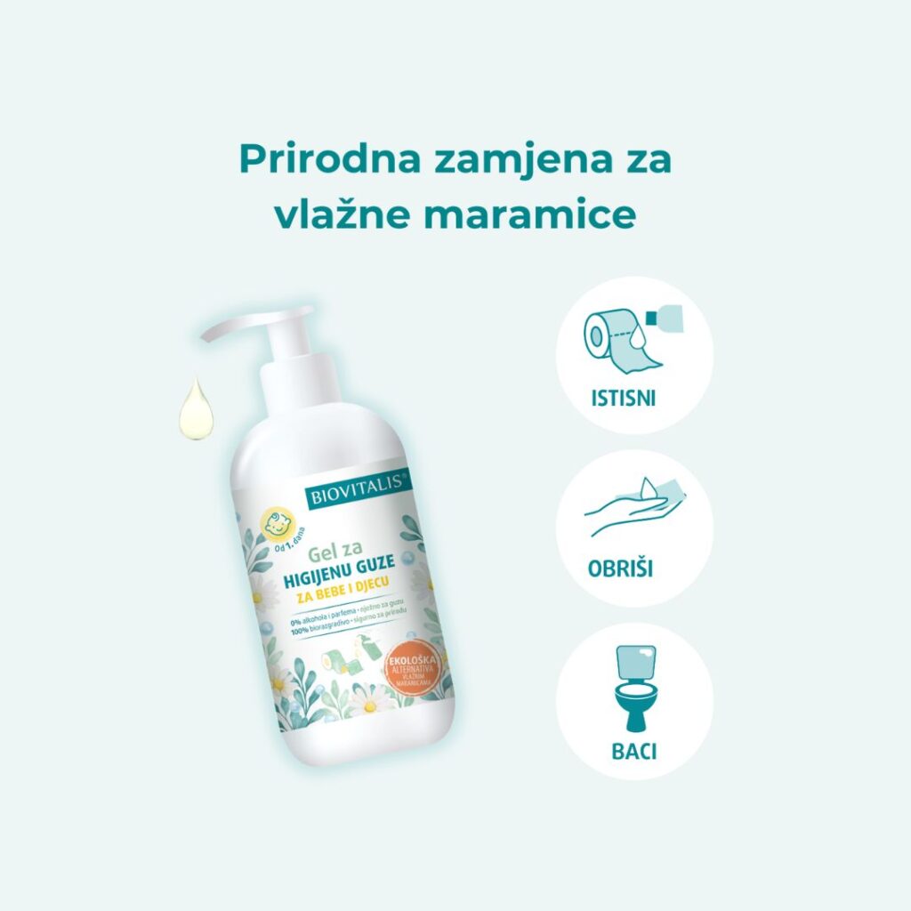 BIOVITALIS Gel za higijenu guze za bebe i djecu 250 ml (3)