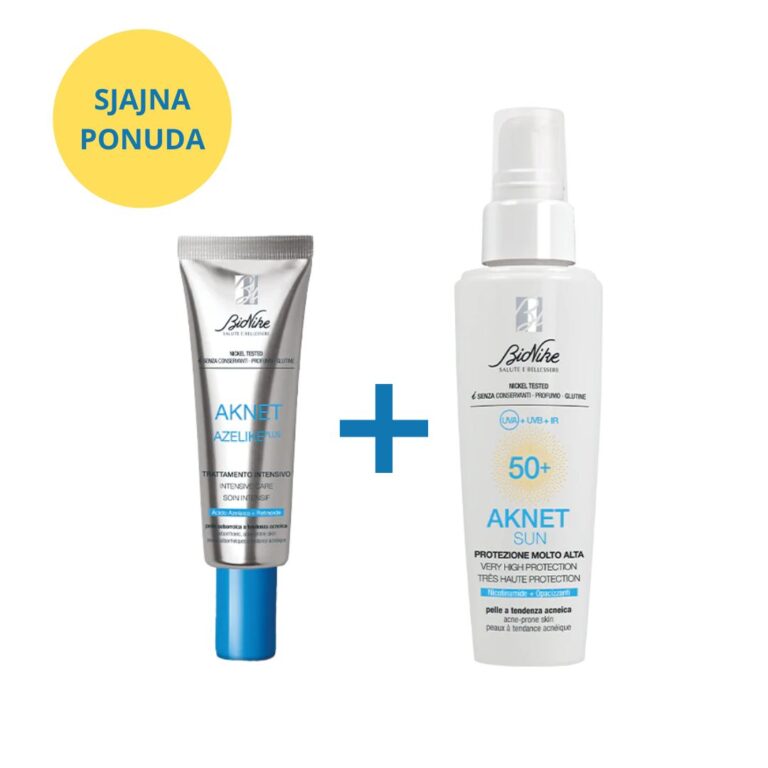 Bionike AKNET AZELIKE PLUS krema 30 ml + AKNET SUN Fluid SPF 50+ 50 ml PROMO PAKET