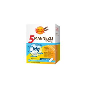 Natural Wealth 5 Magnezij 375 mg 60 kapsula