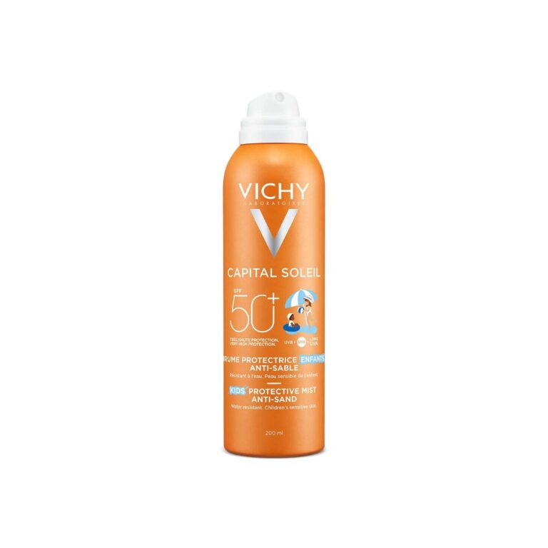 VICHY Capital Soleil Dječji sprej protiv priljepljivanja pijeska na kožu SPF 50+ 200 ml