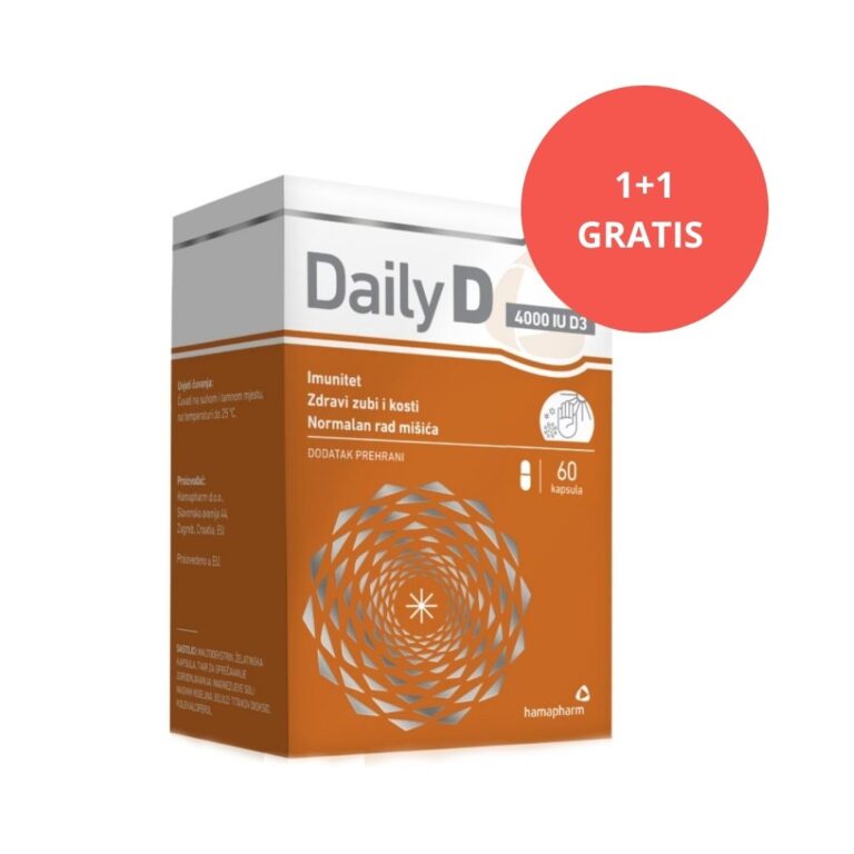 hamapharm Daily D 4000 IU D3 60 kapsula (1+1 GRATIS)