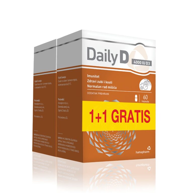 hamapharm Daily D 4000 IU D3 60 kapsula (1+1 GRATIS)