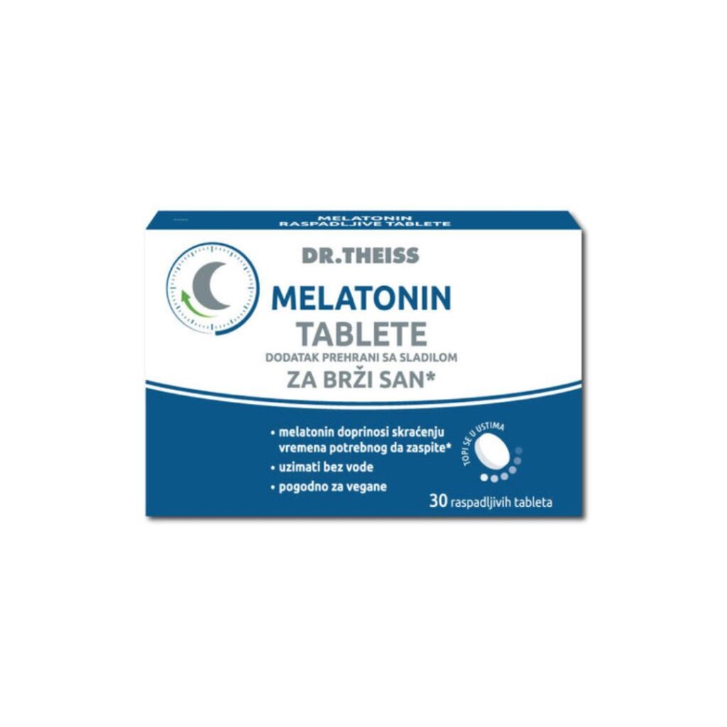 Dr. Theiss Melatonin tablete 30 raspadljivih tableta