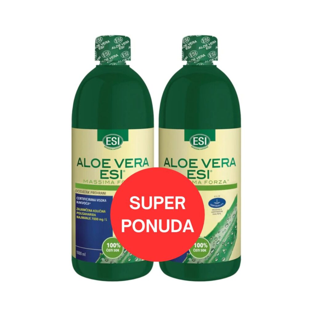 ESI ALOE VERA sok od lista prave aloje, čisti 1000 ml PROMO