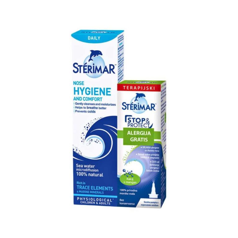 STERIMAR PROMO pakiranje Izotonična otopina 50 ml + Stop&Protect ALERGIJA sprej 20 ml