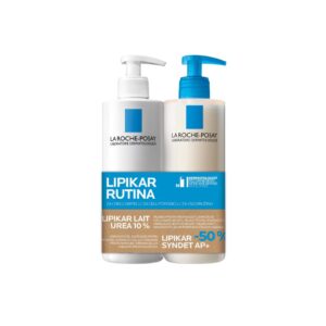 LA ROCHE-POSAY LIPIKAR LAIT UREA 10% hidratacijski losion 400 ml + SYNDET AP+ 400 ml PROMO PAKIRANJE